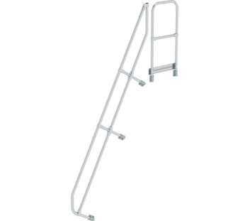 Stairs w. plat. 60° 2nd handrail for 10 steps, 60° | © MUNK GmbH