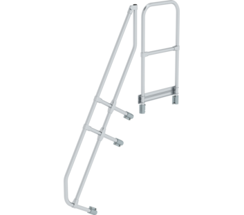 Stairs w. plat. 60° 2nd handrail for 6 steps, 60° | © MUNK GmbH