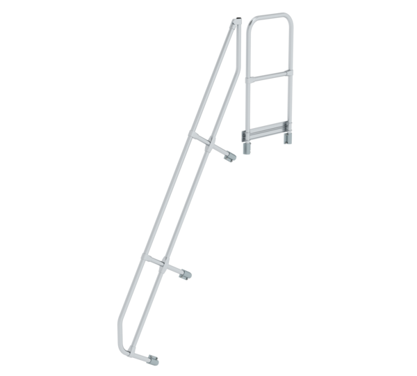 Stairs w. plat. 60° 2nd handrail for 9 steps, 60° | © MUNK GmbH