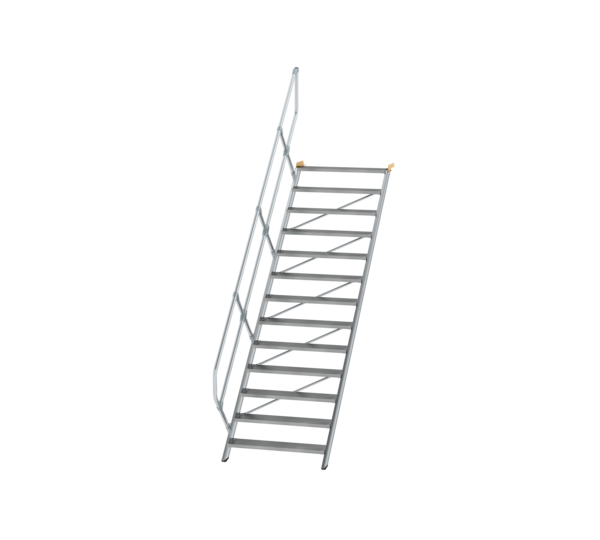 Treppe 45° St.br. 1000 mm, 13 St., Alu ger. | © MUNK GmbH