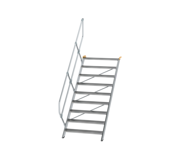 Treppe 45° St.br. 1000 mm, 9 St., Alu ger. | © MUNK GmbH
