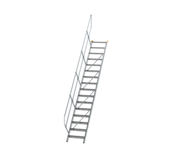 Treppe 45° St.br. 600 mm, 16 St., Alu ger. | © MUNK GmbH
