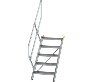 Esc. 45° larg. marche 600 mm, 5 mar., alu strié | © MUNK GmbH