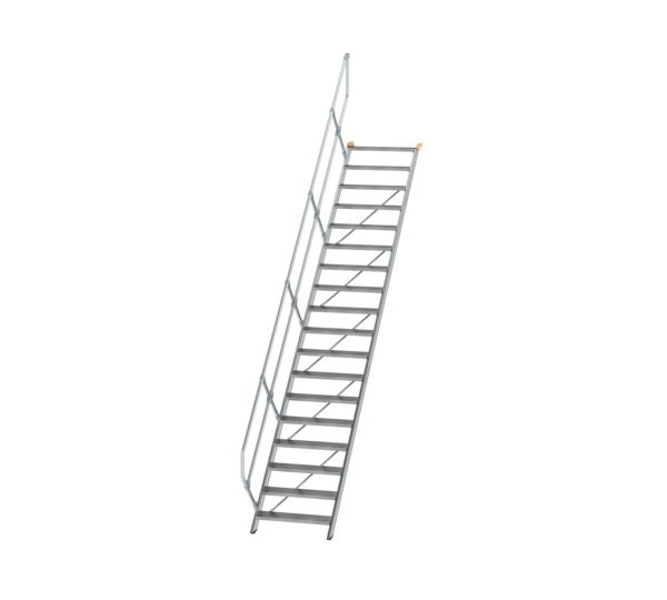 Treppe 45° St.br. 800 mm, 18 St., Alu ger. | © MUNK GmbH