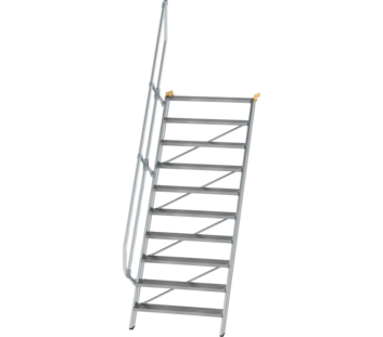 Treppe 60° St.br. 1000 mm, 10 St., Alu ger. | © MUNK GmbH