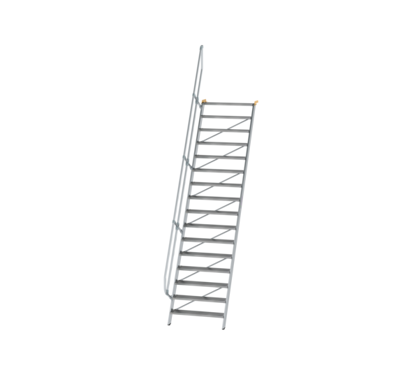 Treppe 60° St.br. 1000 mm, 16 St., Alu ger. | © MUNK GmbH