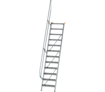 Treppe 60° St.br. 600 mm, 12 St., Alu ger. | © MUNK GmbH