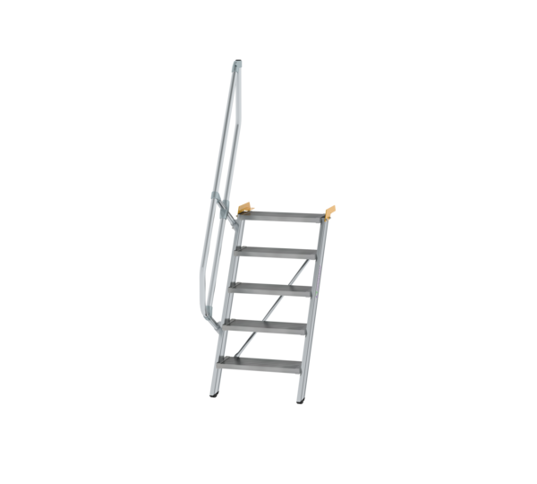 Stairs 60° step width 600 mm, 5 steps, gr. alu | © MUNK GmbH