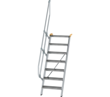 Esc. 60° larg. marche 600 mm, 7 mar., alu strié | © MUNK GmbH