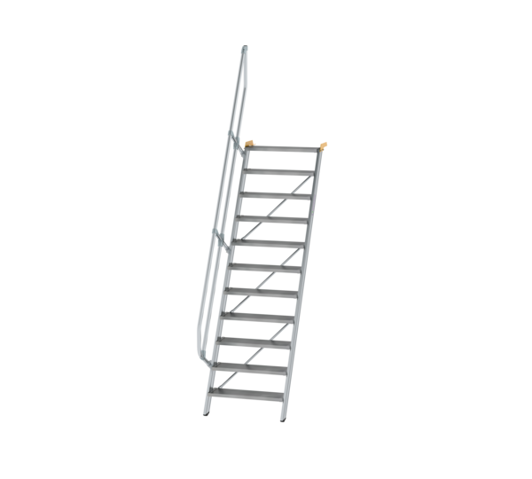 Treppe 60° St.br. 800 mm, 11 St., Alu ger. | © MUNK GmbH