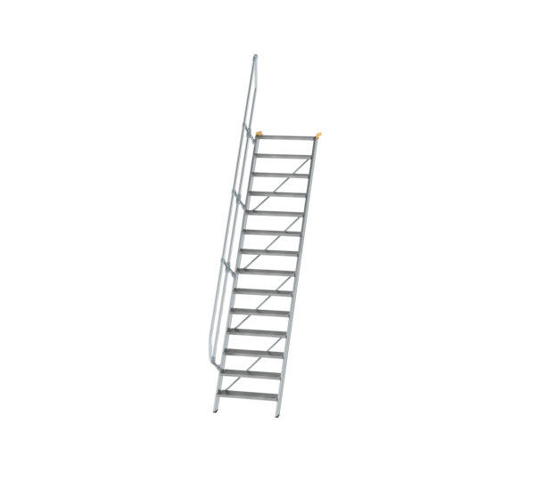 Treppe 60° St.br. 800 mm, 14 St., Alu ger. | © MUNK GmbH
