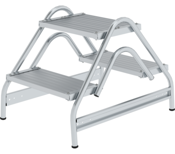 Arbeitspodest beidseitig begehbar, 2x2 Stufen  | © MUNK GmbH