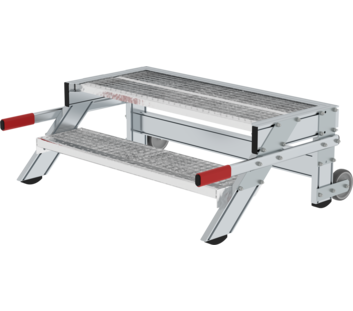 Work platform mobile 1,000 mm st width, 2 steps | © MUNK GmbH