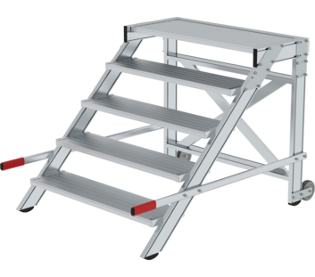Work platform mobile 1,000 mm st width, 5 steps | © MUNK GmbH