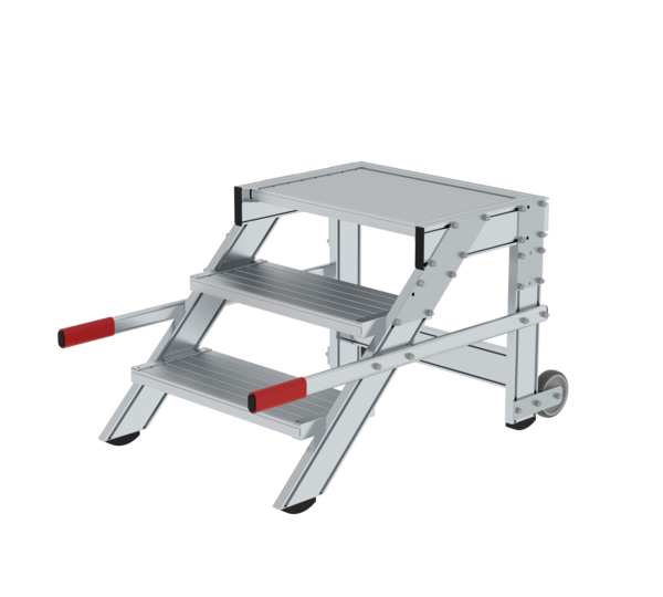 Work platform mobile 600 mm st width, 3 steps | © MUNK GmbH