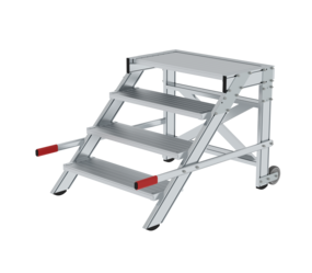 Work platform mobile 800 mm st width, 4 steps | © MUNK GmbH