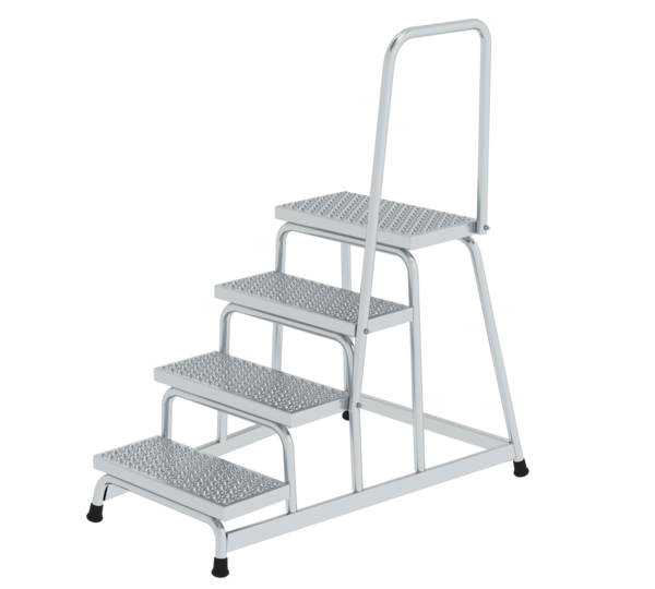Work platform rigid R13 w. handrail 4 st, 4 st | © MUNK GmbH