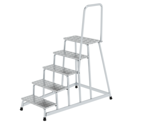 Work platform rigid w handrail, 5 steps | © MUNK GmbH