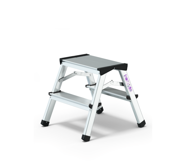 Escabeau de ménage pliable 2x2 marches | © MUNK GmbH