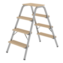 Steel and wood step stool, 2x4 steps | © MUNK GmbH