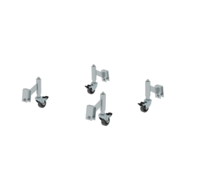 Spr.-loaded castors w. arrest.f. rig. alu. work pf | © MUNK GmbH