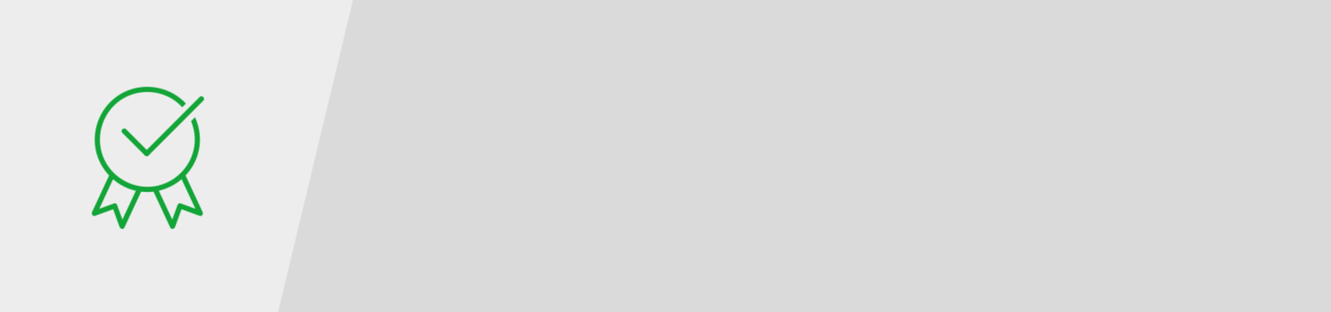 Icon-style illustration of a seal with checkmark symbolising warranty | © MUNK GmbH