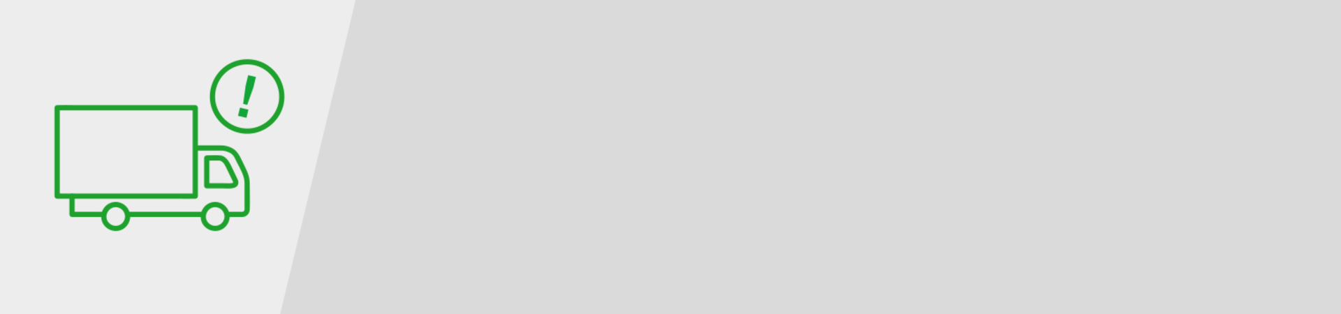 Truck icon with warning sign for delivery notes | © MUNK GmbH