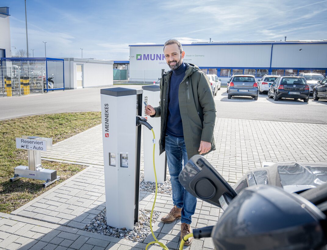 E-charging stations in the employee car park | © MUNK GmbH