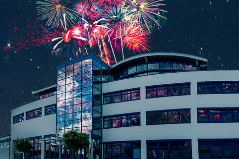 Feuerwerk am Unternehemnsstandort Günzburg | © MUNK GmbH