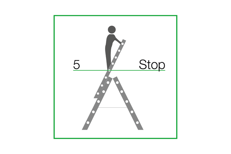 Max.accessible steps, multi-p. ladder, pictogram | © MUNK GmbH