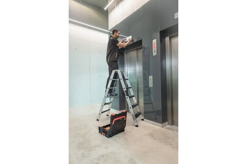 Que ce soit pour l’artisanat, l’industrie, le secteur public ou les services : Le nouveau patin nivello® améliore la sécurité au travail dans les secteurs les plus divers. | © MUNK GmbH