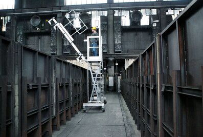 In the mobile version, working platforms from Günzburger Steigtechnik can be used particularly flexibly.  | © MUNK GmbH