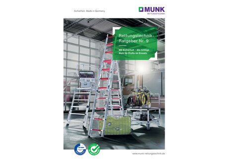 Le nouveau guide des équipements de sauvetage n° 9 de Munk Rettungstechnik convainc par son savoir-faire concentré et sa valeur ajoutée numérique. | © MUNK GmbH