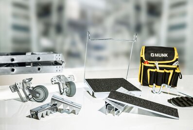 Mit den diversen Zubehörpaketen lässt sich die vorhandene Steigtechnik leicht nach- und umrüsten. | © MUNK GmbH