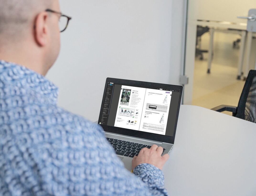 Über den digitalen Onlinekatalog können Kunden komfortabel durch das Sortiment blättern und erreichen für ihre Bestellung innerhalb weniger Klicks den Online-Shop der Fachhandelspartner. | © MUNK GmbH