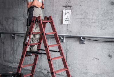 Munk Günzburger Steigtechnik is the first supplier ever to offer a stepladder made of GRP and manufactured in Germany. | © MUNK GmbH