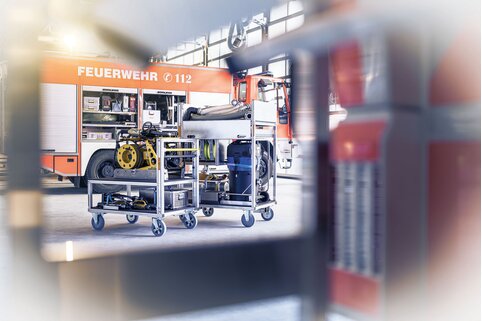 Le partenaire solide des services de secours et d'urgence propose une multitude de modèles de conteneurs roulants qui peuvent également être planifiés et équipés de manière individuelle. | © MUNK GmbH