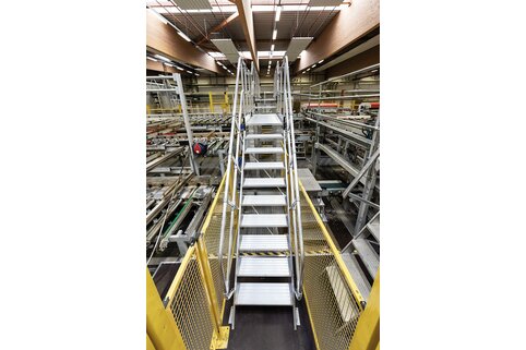 Les échelles d'accès de Munk Günzburger Steigtechnik peuvent être adaptées individuellement à chaque exigence. Ils augmentent ainsi l'efficacité des installations de production et de transport tout en garantissant une sécurité maximale au travail. | © MUNK GmbH
