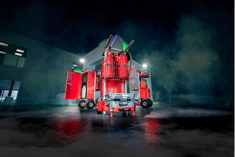 Des nouveautés de pointe pour les forces d'intervention et les secouristes : les SafeCaddys de Munk Rettungstechnik fêtent leur première au salon Retter. | © MUNK GmbH