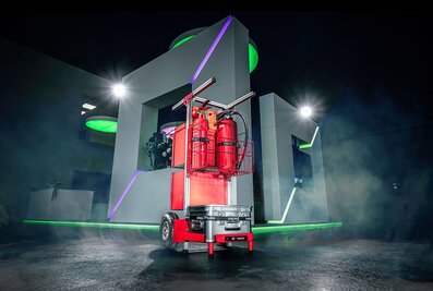 With the SafeCaddy® in the "fire protection" version, it is possible to react quickly to developing fires anywhere. | © MUNK GmbH