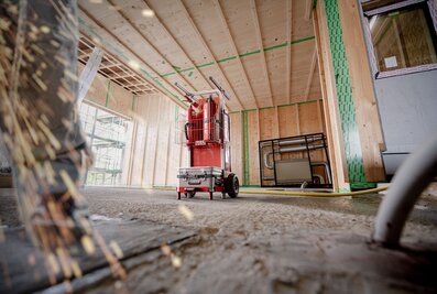 With the SafeCaddy® in the "fire protection" version, it is possible to react quickly to developing fires anywhere. | © MUNK GmbH