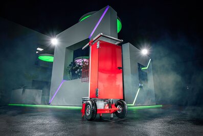 The "mobile fire alarm system" model helps to quickly detect and contain fire hazards, both indoors and outdoors. | © MUNK GmbH