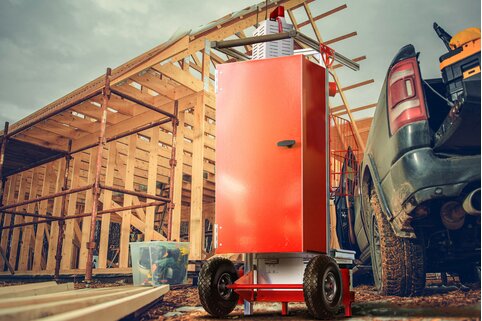 The "mobile fire alarm system" model helps to quickly detect and contain fire hazards, both indoors and outdoors. | © MUNK GmbH