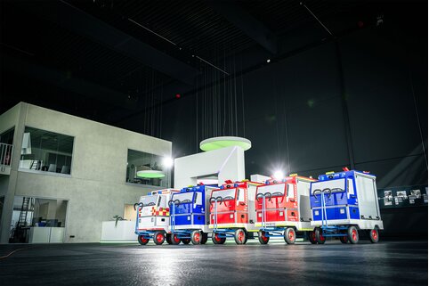 Munk Rettungstechnik a développé des conteneurs roulants spécialement pour les jeunes sapeurs-pompiers, les services d'aide technique et les services de sauvetage, avec lesquels les forces d'intervention de demain peuvent s'exercer. | © MUNK GmbH