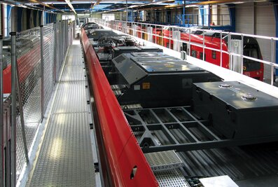 Les passerelles de Günzburg permettent de travailler en toute sécurité et confortablement sur toute la longueur du véhicule avec une fente nulle. | © MUNK GmbH