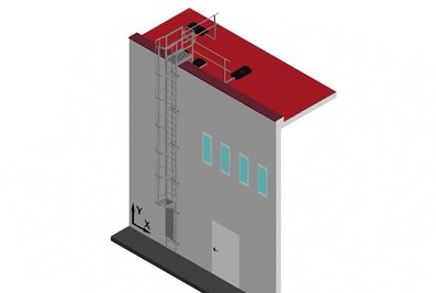 From the web browser to the façade: planners and users can design their perfect vertical ladder with the new vertical ladder configurator. | © MUNK GmbH