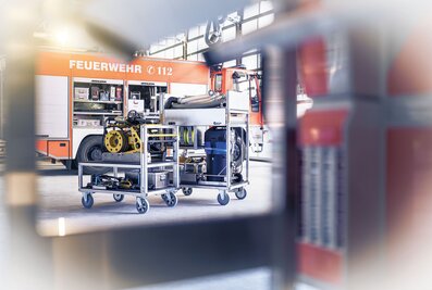 The mobile containers from Munk Rettungstechnik will also be present in Düsseldorf. | © MUNK GmbH