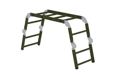 The new Munk Rettungstechnik stretcher mounting system can be used universally. It has been specially developed for use in fire brigades, emergency services, disaster control, THW and the military. | © Munk GmbH