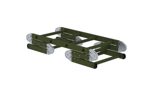 The new Munk Rettungstechnik stretcher mounting system can be used universally. It has been specially developed for use in fire brigades, emergency services, disaster control, THW and the military. | © Munk GmbH