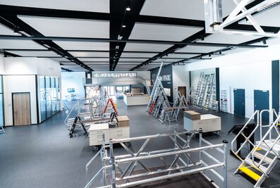In the new customer centre, the Munk Group presents products from all product ranges on an exhibition area of 540 m2. Photo: Tobias Atzkern/Munk Group | © Munk Group